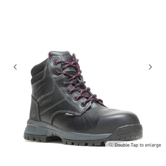 PIPER WATERPROOF COMPOSITE-TOE 6" WORK BOOT, BLACK - Picture 2 of 10